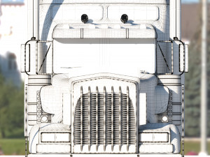Kenworth W900 truck 3D Модель