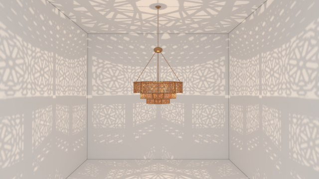 MOROCCAN CHANDELIER 3D Model .c4d .max .obj .3ds .fbx .stl .blend 