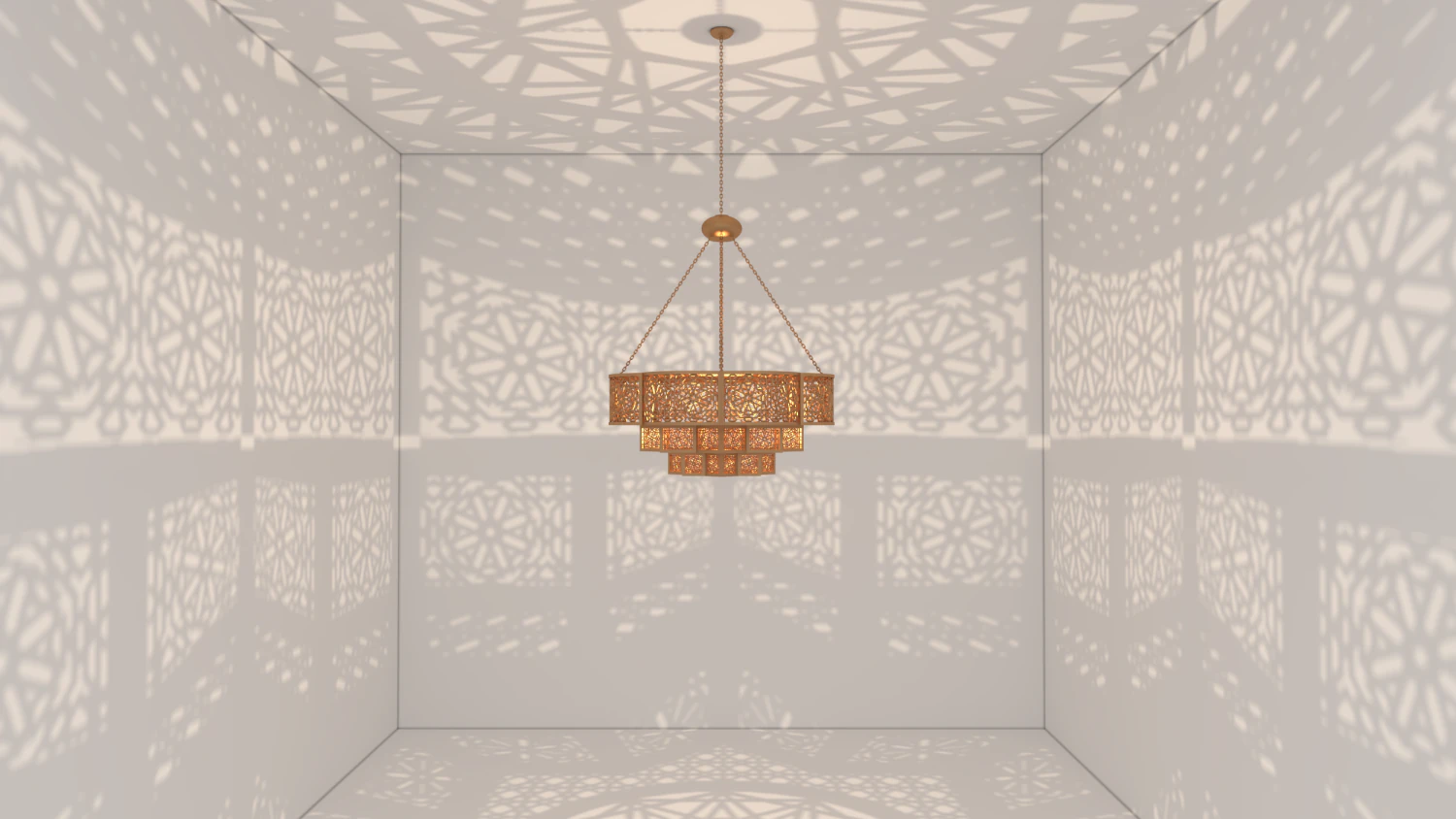 MOROCCAN CHANDELIER 3D Model .c4d .max .obj .3ds .fbx .stl .blend 