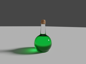 Green Potion Not smoothed Modelo 3D