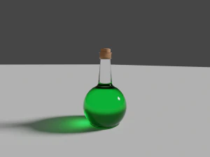 Green Potion Not smoothed 3D Model
