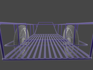 Low-poly local thailand trolley model Modelo 3D