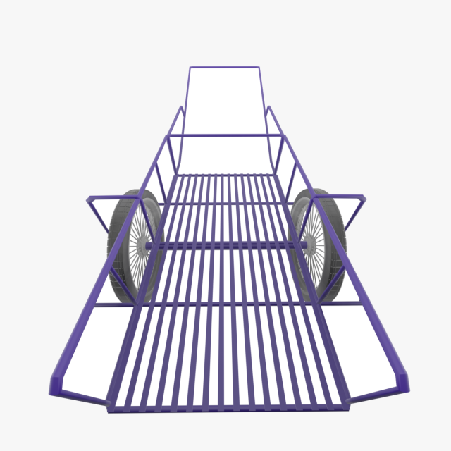 Low-poly local thailand trolley model Modelo 3D .c4d .max .obj .3ds .fbx .stl .blend 