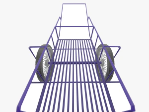 Modelo de carrinho local low-poly da Tailândia Modelo 3D