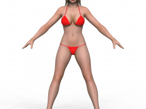 Bikini Girl 01 Modelo 3D