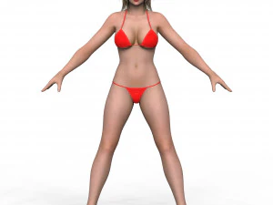 Garota de biqu&iacute;ni 01 Modelo 3D