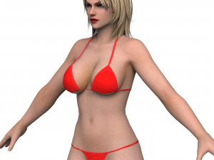 Bikini Girl 01 3D Model
