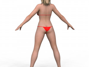 Bikini Girl 01 Modelo 3D