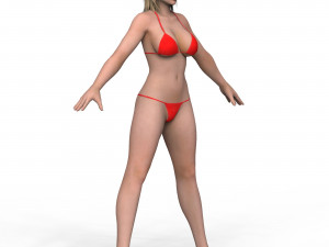 Bikini Girl 01 Modelo 3D