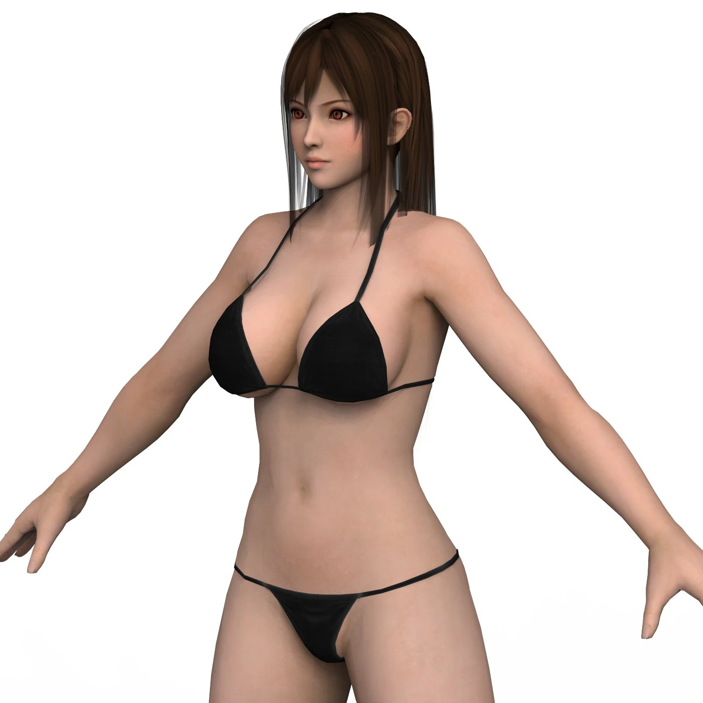 Bikini Girl 02 3D Model .c4d .max .obj .3ds .fbx .stl .blend 
