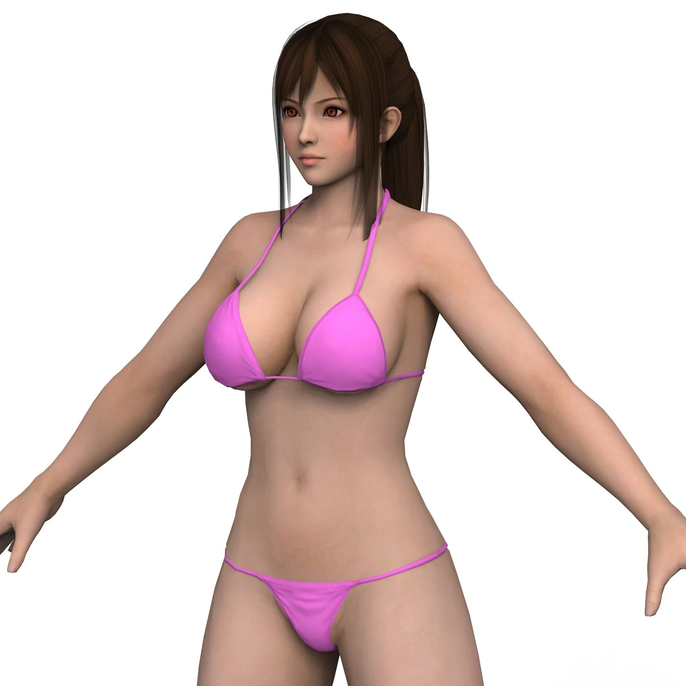 Chica en bikini 03 Modelo 3D .c4d .max .obj .3ds .fbx .stl .blend
