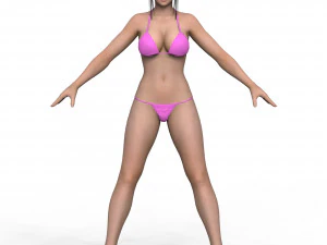 Chica en bikini 03 Modelo 3D