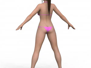 Chica en bikini 03 Modelo 3D