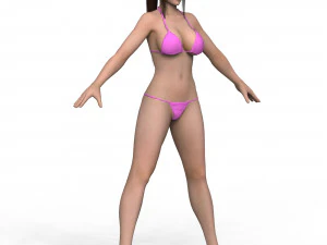Chica en bikini 03 Modelo 3D