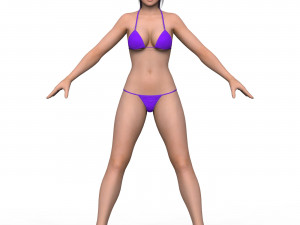 Bikini Girl 04 3D Model