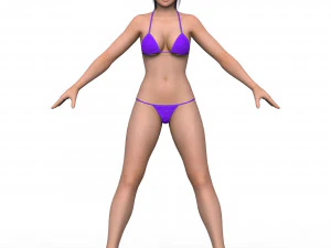 Bikini Girl 04 3D Model