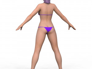 Bikini Girl 04 3D Model