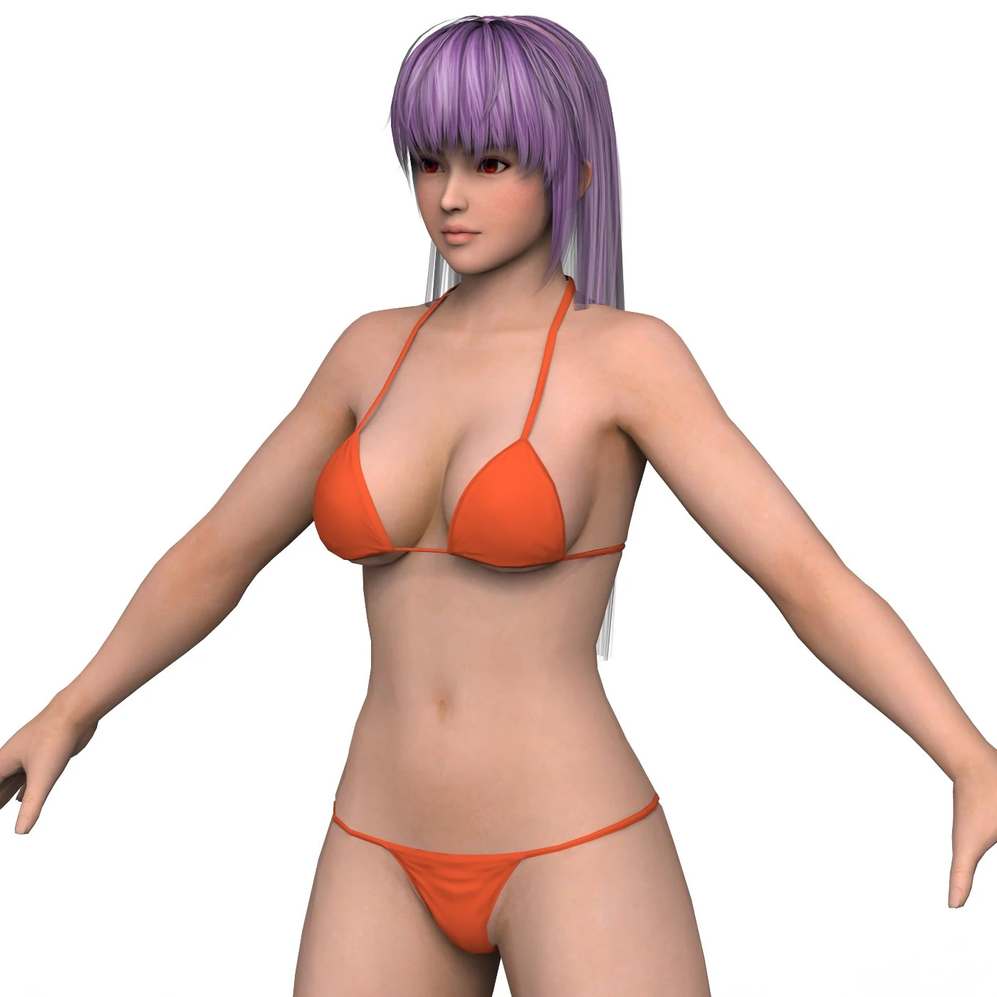 Bikini Girl 05 3D Model .c4d .max .obj .3ds .fbx .stl .blend