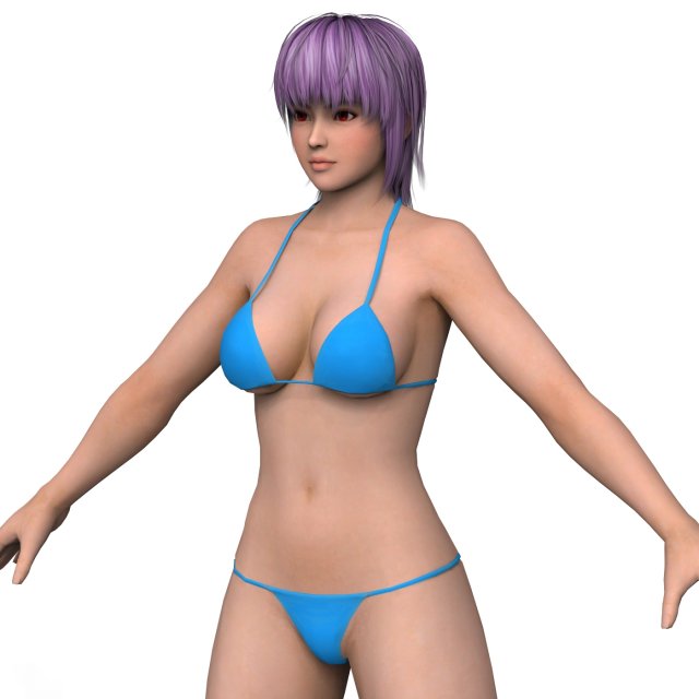 Bikini Girl 06 3D Model .c4d .max .obj .3ds .fbx .stl .blend 