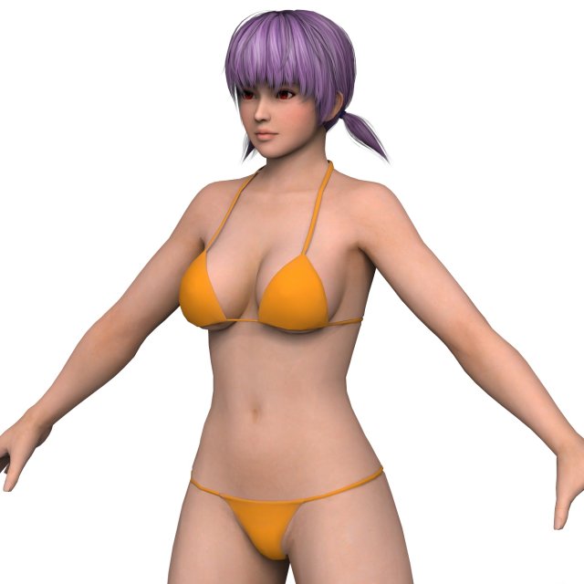 Bikini Girl 07 Modelo 3D .c4d .max .obj .3ds .fbx .stl .blend 