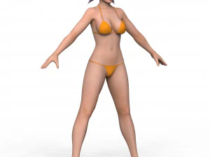 Bikini Girl 07 3D Model