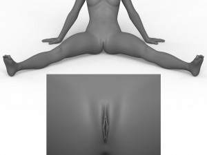 Woman Statue With Pussy 3D Model
