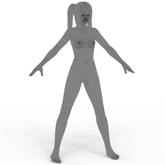 Download Nude Girl 04 3D Model