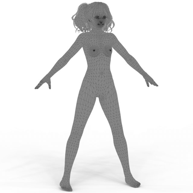 Download Nude Girl 10 3D Model