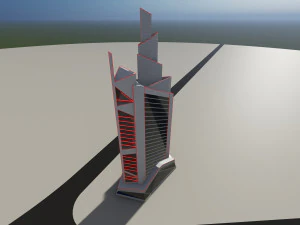 タワー1 3Dモデル