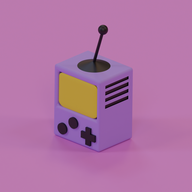 Game console Modelo 3D .c4d .max .obj .3ds .fbx .stl .blend 
