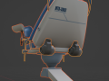 Gynecological Chair Low-poly Modello 3D