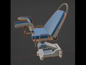 Gynecological Chair Low-poly Modelo 3D