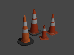 Traffic Cones Modelo 3D