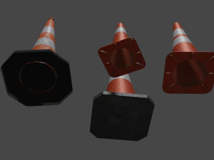 ट्रैफिक कोनस 3D मॉडल