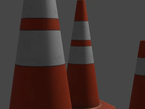 ट्रैफिक कोनस 3D मॉडल