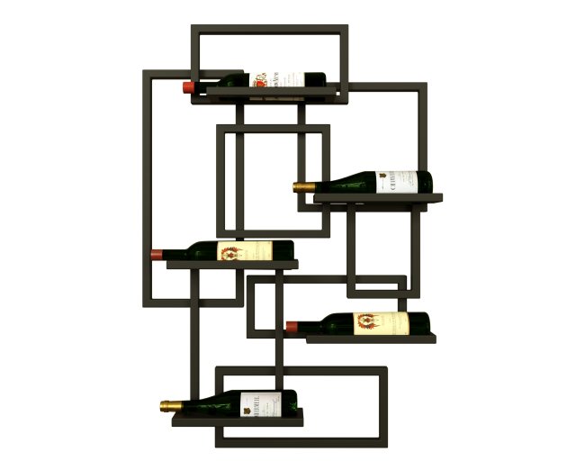Wine rack Model 3D .c4d .max .obj .3ds .fbx .stl .blend 