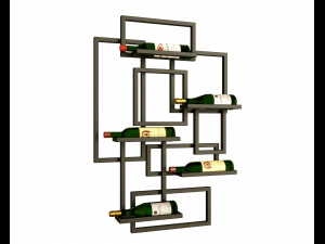 Wine rack Model 3D