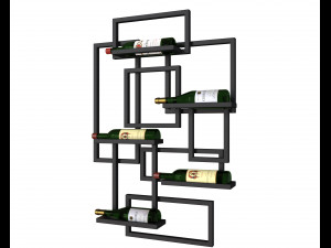 Wine rack Model 3D