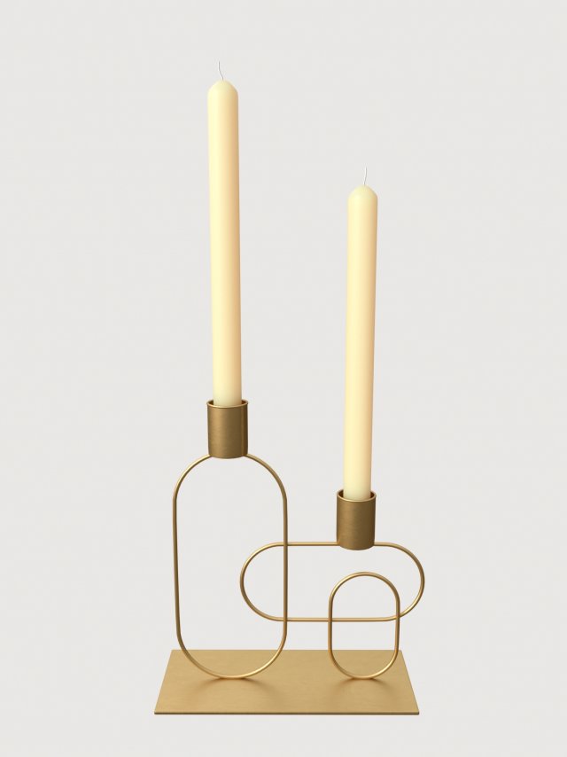 Candlestick 3D 模型 .c4d .max .obj .3ds .fbx .stl .blend