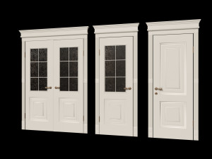 Doors classic style 3D Model