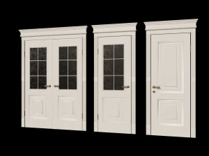 Doors classic style 3D Model