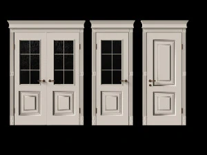 Doors classic style 3D Model