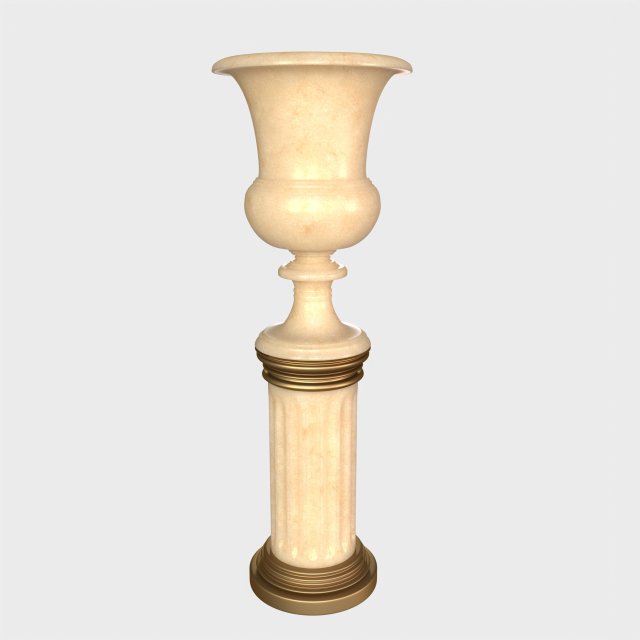 Marble vase Modelo 3D .c4d .max .obj .3ds .fbx .stl .blend 