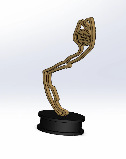Monaco Trophy 3D Print Model .c4d .max .obj .3ds .fbx .stl .blend 