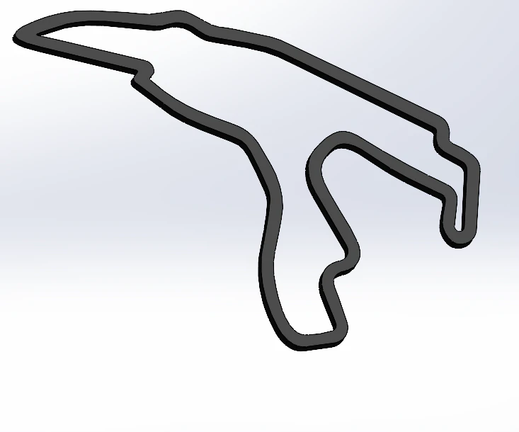 Circuito Spa-Francorchamps Modelo de impresión 3D .c4d .max .obj .3ds .fbx .stl .blend 