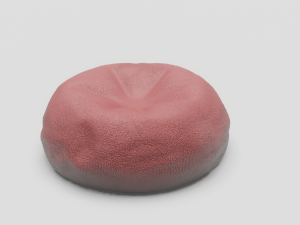 Red Beanbag 3D Model