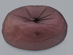 Red Beanbag 3D Model