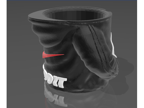 DIVER-SHAPED MATE FOR STAGGERED POLYMER WITH NIKE LOGO 3D Baskı Modeli
