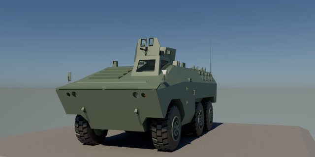 Engesa EE-11 Urutu Brazilian army Modelo 3D .c4d .max .obj .3ds .fbx .stl .blend 