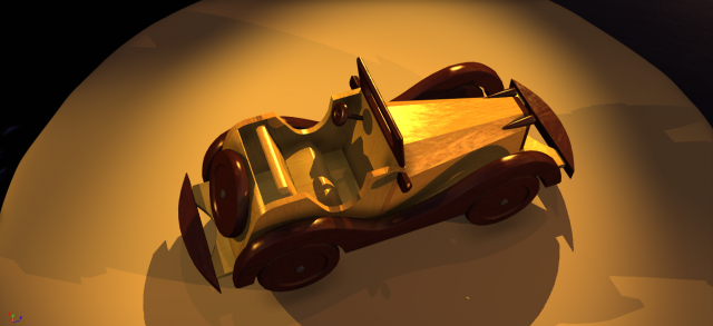 Wooden Car MG-TA 1939 Model 3D Modelo 3D .c4d .max .obj .3ds .fbx .stl .blend 
